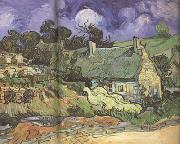 Vincent Van Gogh Thatched Cottages in Cordeville (nn04) Germany oil painting reproduction